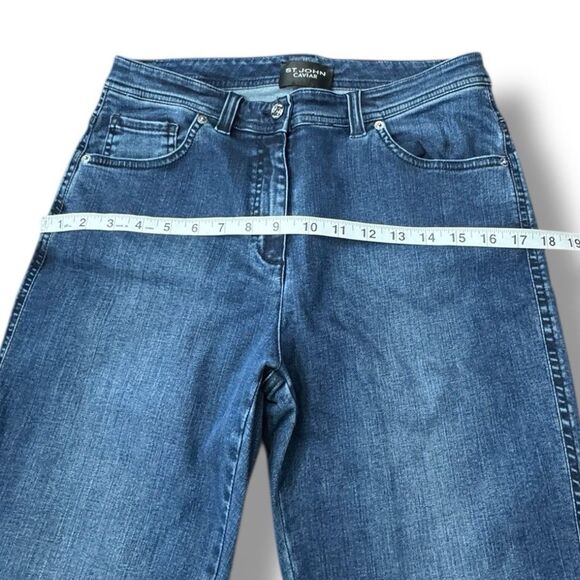 NWT St. John Caviar Jeans Stretchy Cotton 5-Pocket Made In Italy Women’s Sz 10 - Picture 4 of 12